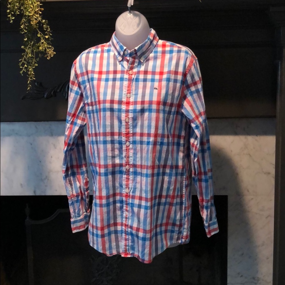 Boys Vineyard Vines Whale Shirt XL Long Sleeve